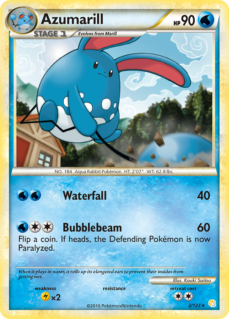 Azumarill (2/123) [HeartGold & SoulSilver: Base Set] | Tabernacle Games