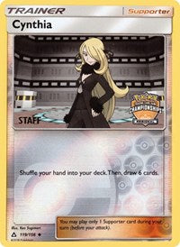Cynthia (119/156) (Staff Regional Championship Promo) [Sun & Moon: Ultra Prism] | Tabernacle Games