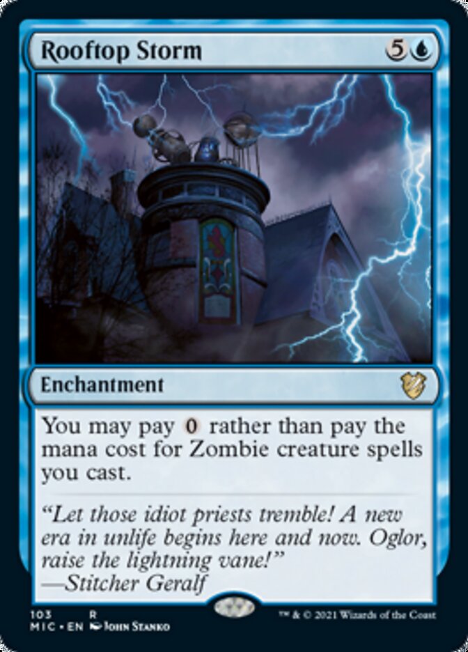 Rooftop Storm [Innistrad: Midnight Hunt Commander] | Tabernacle Games