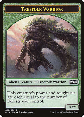 Treefolk Warrior Token [Magic 2015 Tokens] | Tabernacle Games