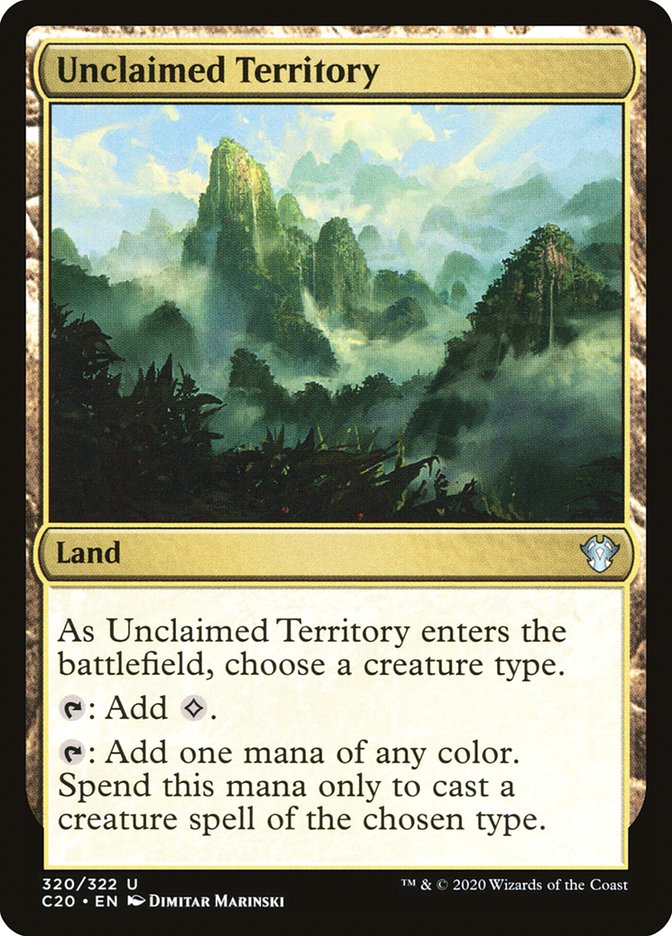 Unclaimed Territory [Commander 2020] | Tabernacle Games