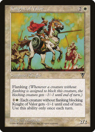 Knight of Valor [Visions] | Tabernacle Games