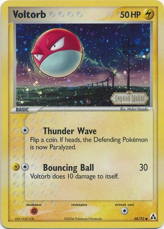 Voltorb (68/92) (Stamped) [EX: Legend Maker] | Tabernacle Games