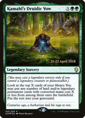 Kamahl's Druidic Vow [Dominaria Promos] | Tabernacle Games