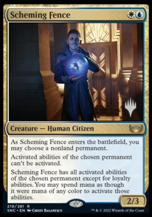 Scheming Fence (Promo Pack) [Streets of New Capenna Promos] | Tabernacle Games