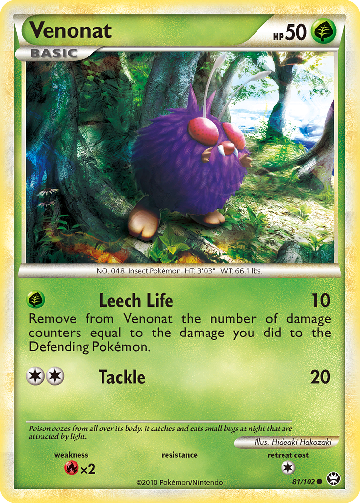 Venonat (81/102) [HeartGold & SoulSilver: Triumphant] | Tabernacle Games
