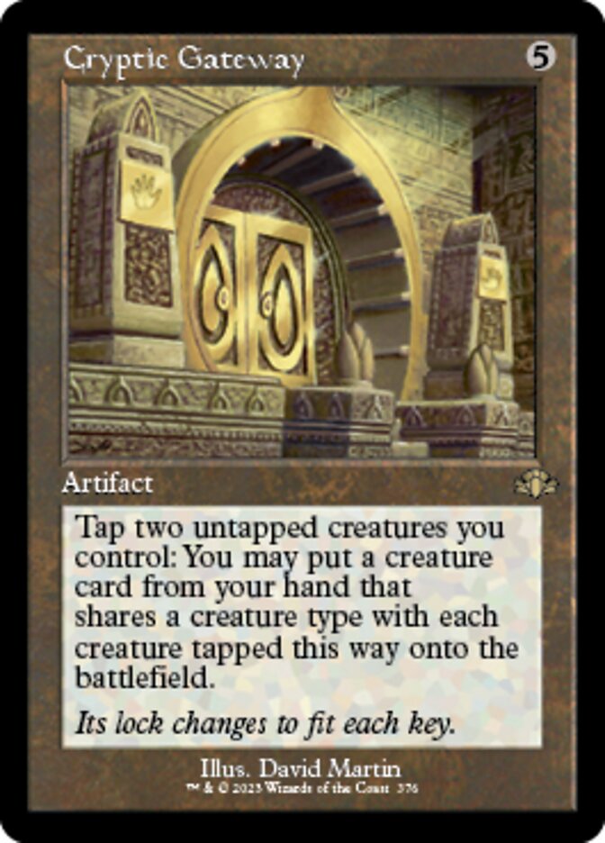 Cryptic Gateway (Retro) [Dominaria Remastered] | Tabernacle Games