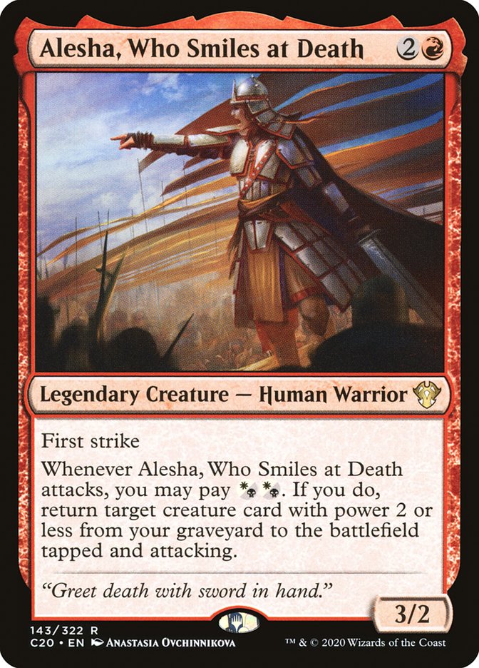 Alesha, Who Smiles at Death [Commander 2020] | Tabernacle Games