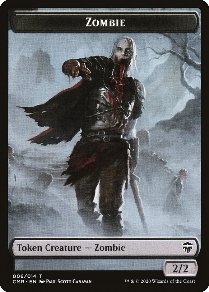 Zombie Token [Commander Legends Tokens] | Tabernacle Games