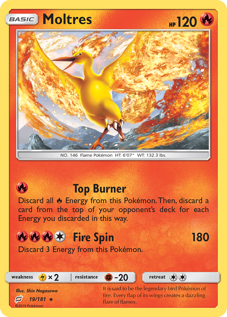 Moltres (19/181) [Sun & Moon: Team Up] | Tabernacle Games