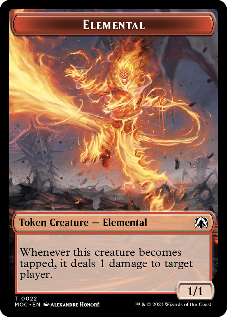 Elemental (22) // Faerie Double-Sided Token [March of the Machine Commander Tokens] | Tabernacle Games