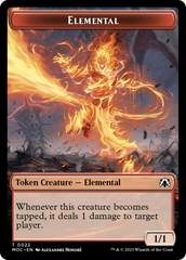 Elemental (22) // Elemental (9) Double-Sided Token [March of the Machine Commander Tokens] | Tabernacle Games