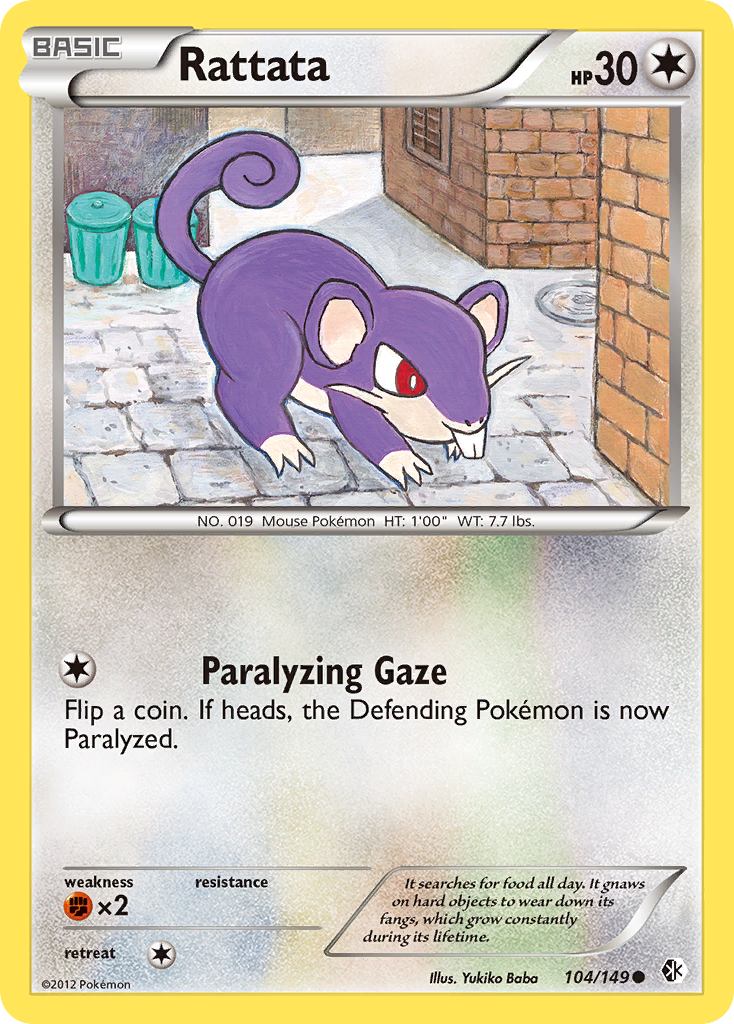 Rattata (104/149) [Black & White: Boundaries Crossed] | Tabernacle Games