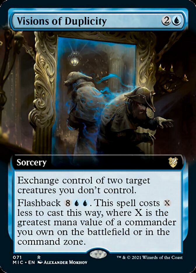 Visions of Duplicity (Extended) [Innistrad: Midnight Hunt Commander] | Tabernacle Games