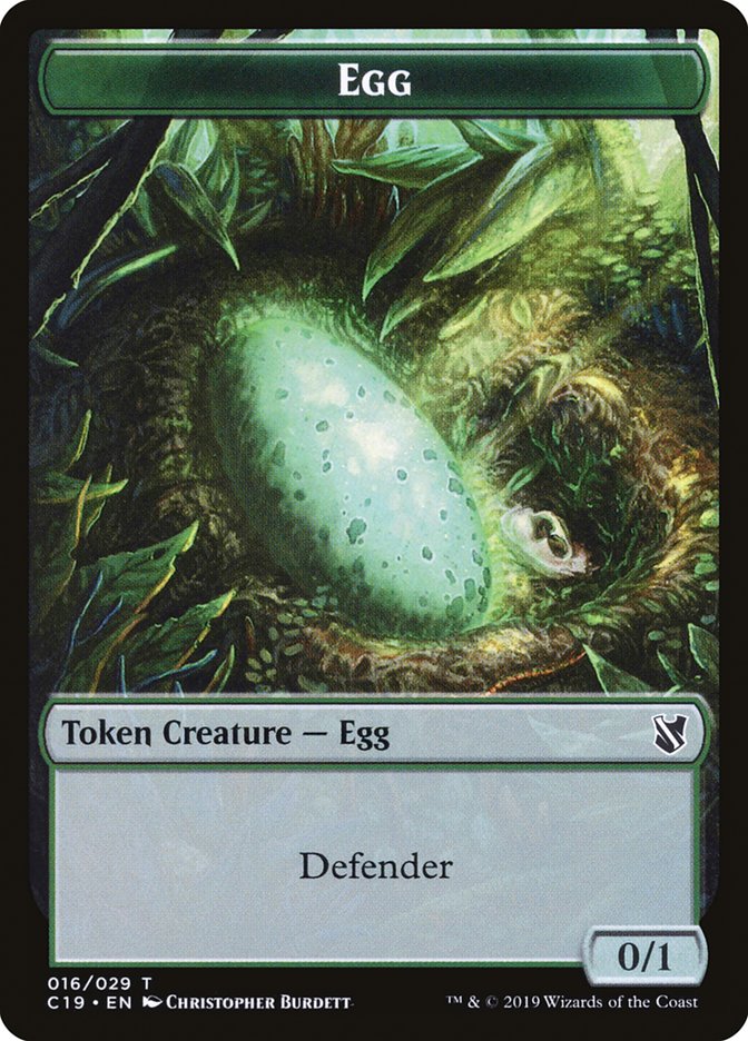 Egg [Commander 2019 Tokens] | Tabernacle Games