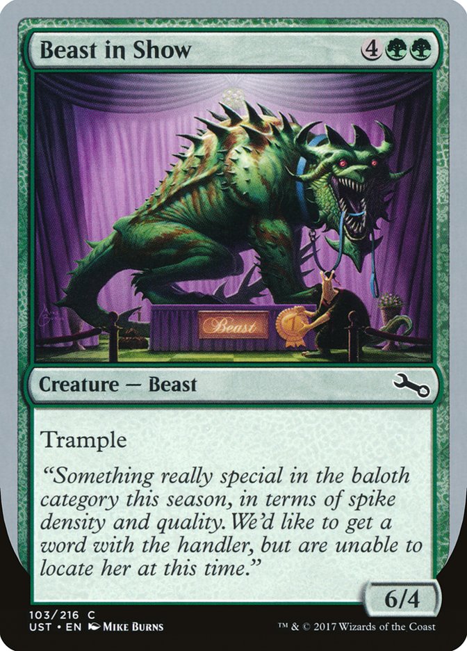 Beast in Show ("Something really special...") [Unstable] | Tabernacle Games