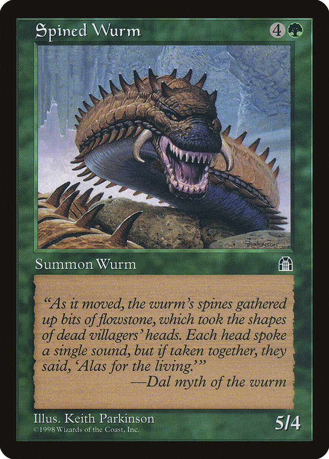 Spined Wurm [Stronghold] | Tabernacle Games