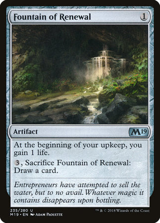 Fountain of Renewal [Core Set 2019] | Tabernacle Games