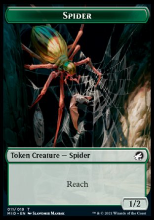 Beast (007) // Spider Double-sided Token [Innistrad: Midnight Hunt Commander] | Tabernacle Games