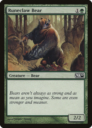 Runeclaw Bear [Magic 2010] | Tabernacle Games