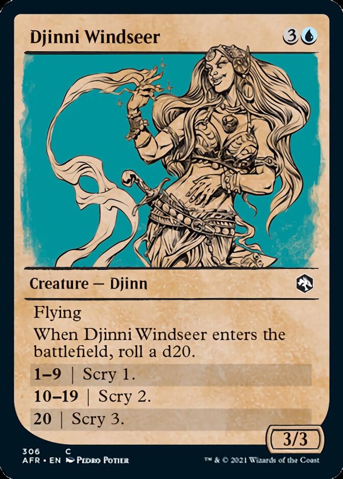 Djinni Windseer (Showcase) [Dungeons & Dragons: Adventures in the Forgotten Realms] | Tabernacle Games