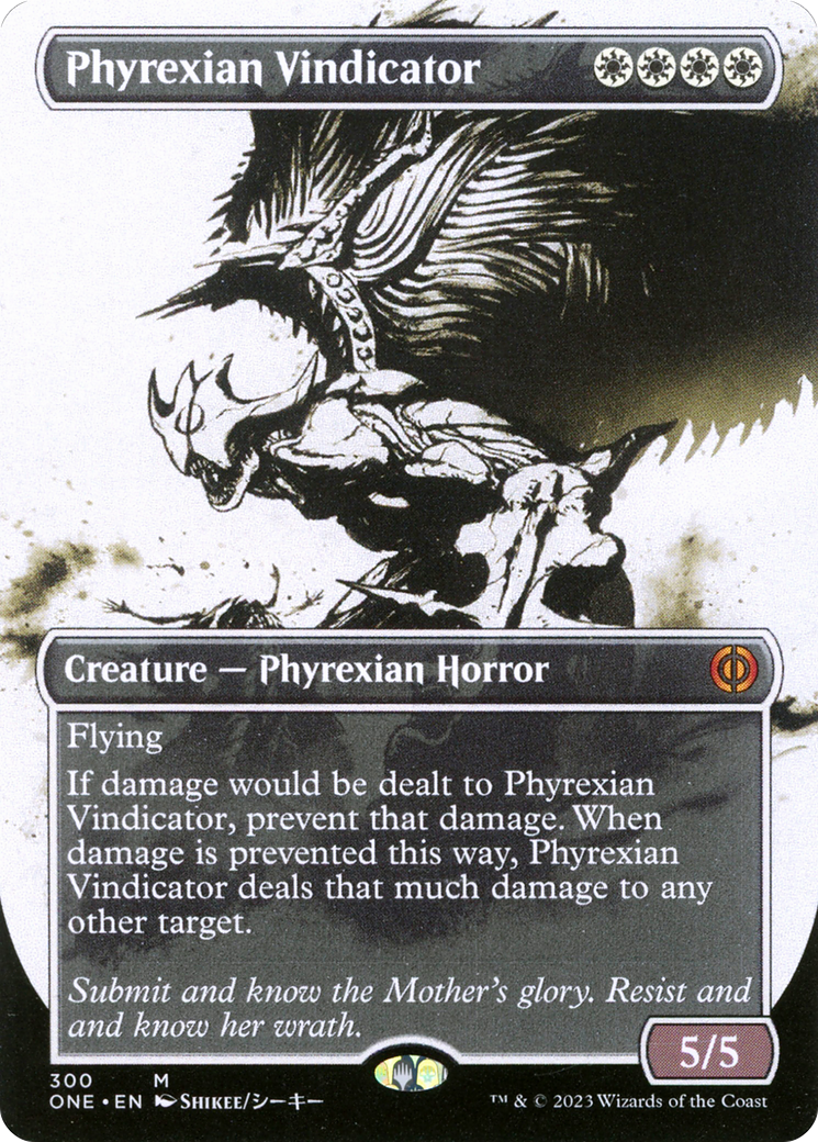 Phyrexian Vindicator (Borderless Ichor) [Phyrexia: All Will Be One] | Tabernacle Games
