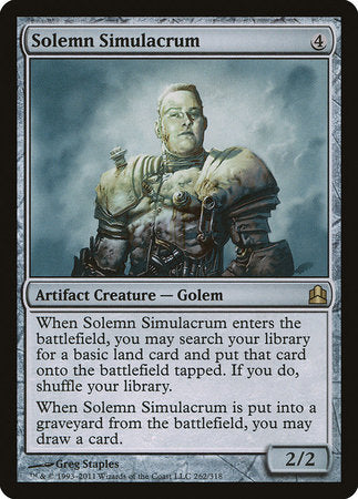 Solemn Simulacrum [Commander 2011] | Tabernacle Games