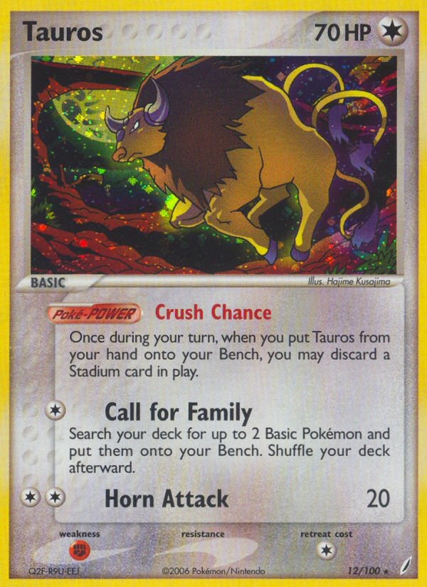 Tauros (12/100) [EX: Crystal Guardians] | Tabernacle Games