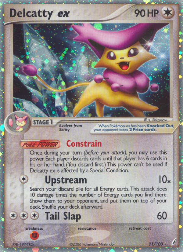 Delcatty ex (91/100) [EX: Crystal Guardians] | Tabernacle Games