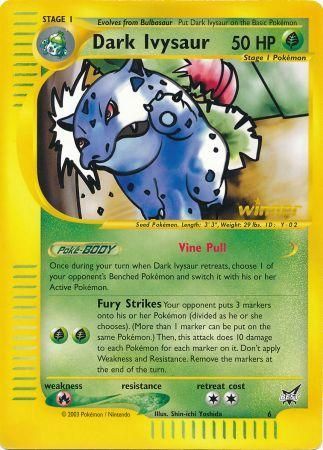 Dark Ivysaur (6) (Winner) (Jumbo Card) [Best of Promos] | Tabernacle Games