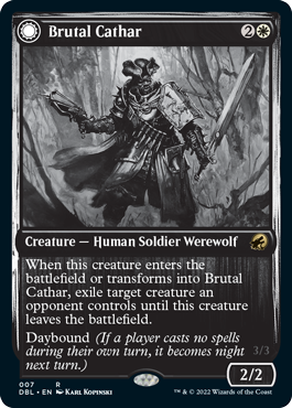 Brutal Cathar // Moonrage Brute [Innistrad: Double Feature] | Tabernacle Games