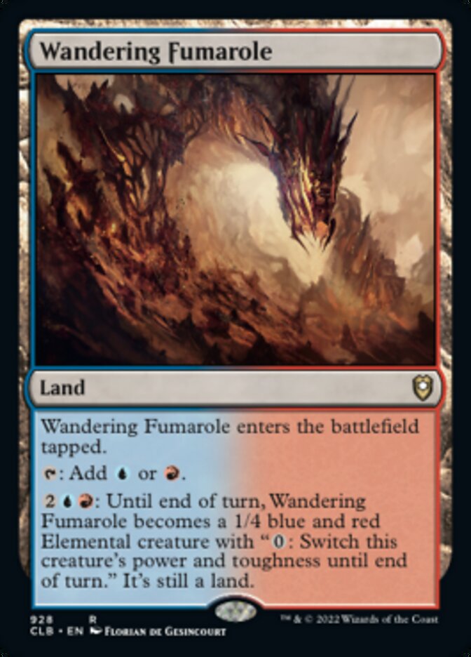 Wandering Fumarole [Commander Legends: Battle for Baldur's Gate] | Tabernacle Games