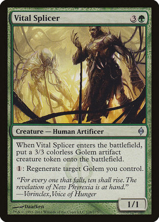 Vital Splicer [New Phyrexia] | Tabernacle Games