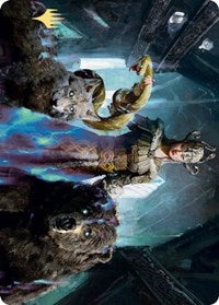 Kolvori, God of Kinship Art Card (Gold-Stamped Signature) [Kaldheim: Art Series] | Tabernacle Games