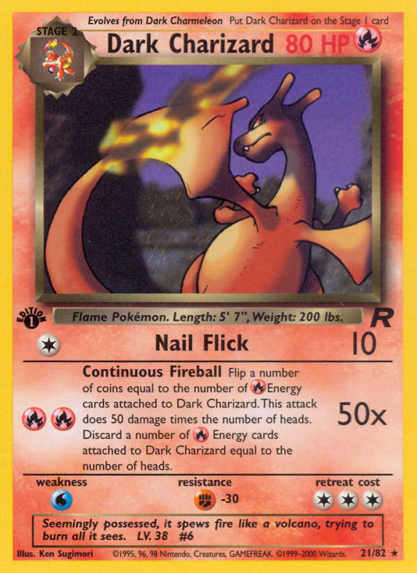 Dark Charizard (21/82) [Team Rocket 1st Edition] | Tabernacle Games