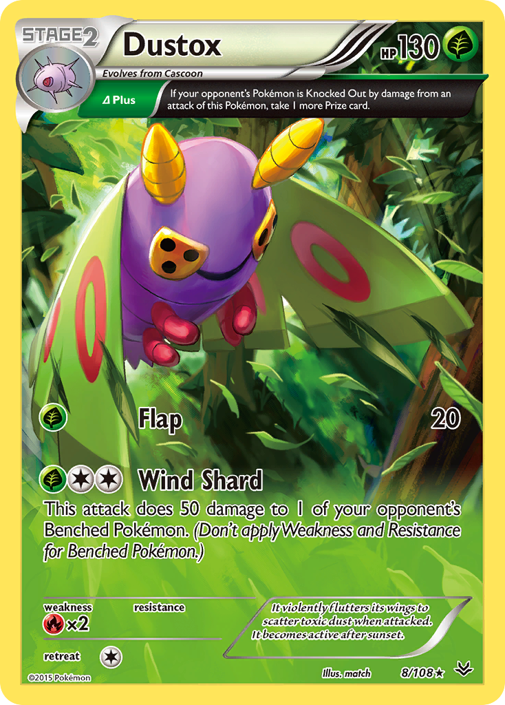 Dustox (8/108) [XY: Roaring Skies] | Tabernacle Games