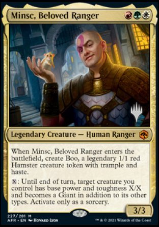 Minsc, Beloved Ranger (Promo Pack) [Dungeons & Dragons: Adventures in the Forgotten Realms Promos] | Tabernacle Games