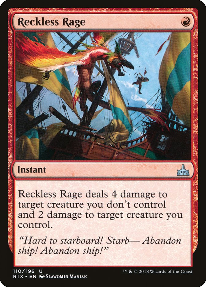 Reckless Rage [Rivals of Ixalan] | Tabernacle Games