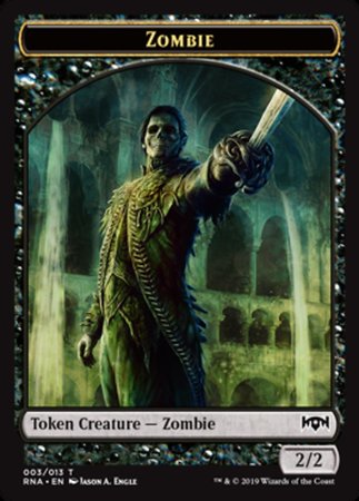 Zombie Token [Ravnica Allegiance Tokens] | Tabernacle Games