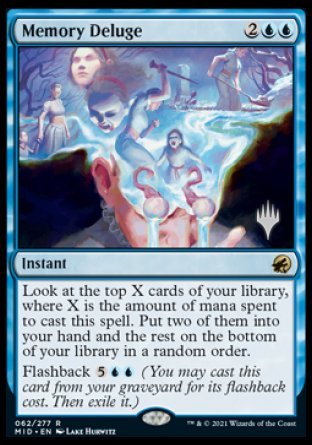 Memory Deluge (Promo Pack) [Innistrad: Midnight Hunt Promos] | Tabernacle Games