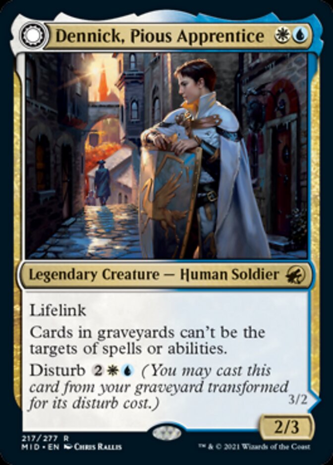 Dennick, Pious Apprentice // Dennick, Pious Apparition [Innistrad: Midnight Hunt] | Tabernacle Games