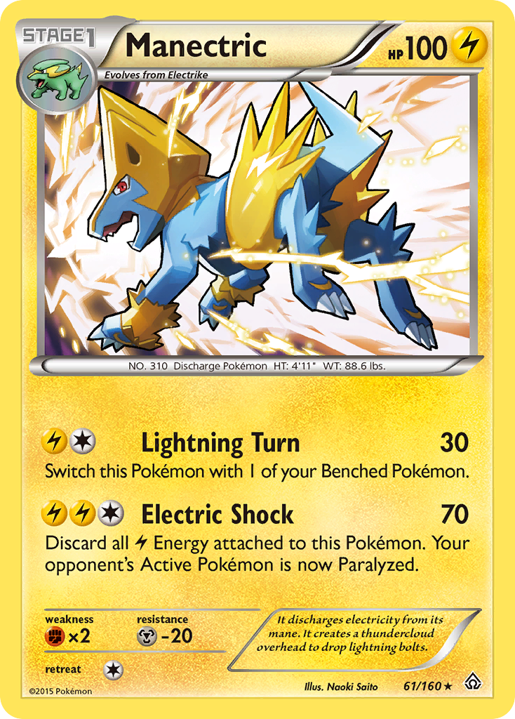 Manectric (61/160) [XY: Primal Clash] | Tabernacle Games