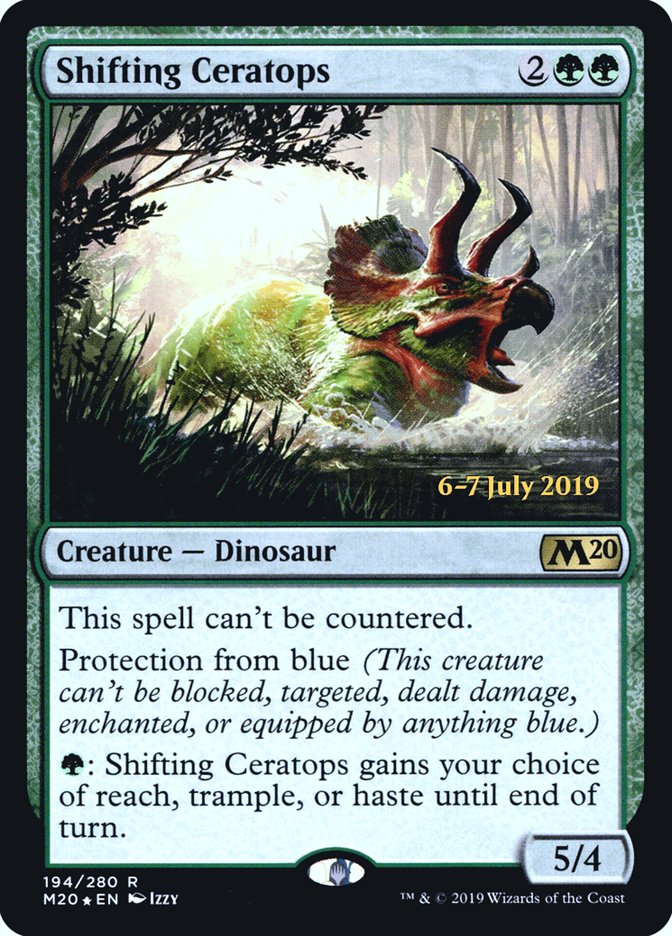 Shifting Ceratops  [Core Set 2020 Prerelease Promos] | Tabernacle Games