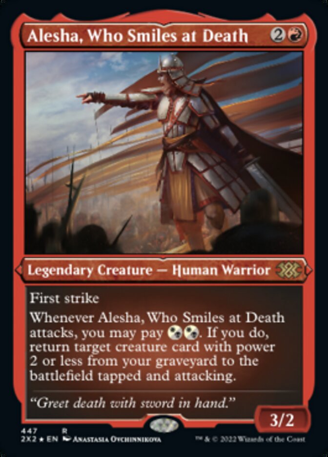 Alesha, Who Smiles at Death (Foil Etched) [Double Masters 2022] | Tabernacle Games