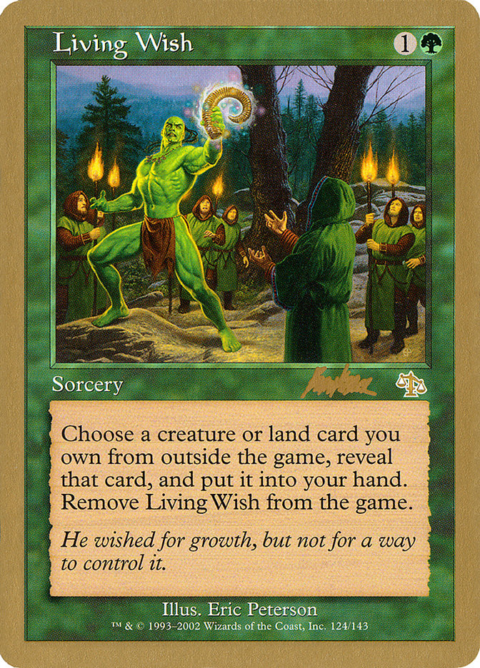 Living Wish (Brian Kibler) [World Championship Decks 2002] | Tabernacle Games