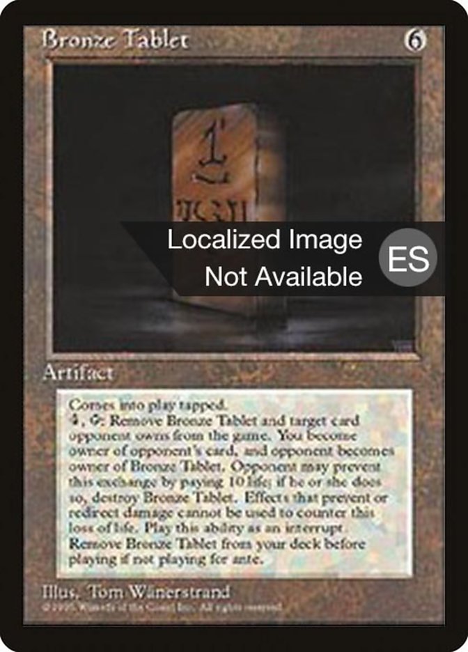 Bronze Tablet [Fourth Edition (Foreign Black Border)] | Tabernacle Games