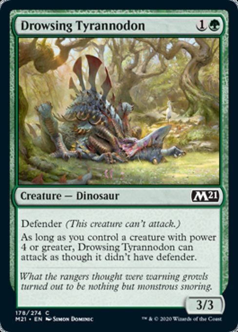 Drowsing Tyrannodon [Core Set 2021] | Tabernacle Games