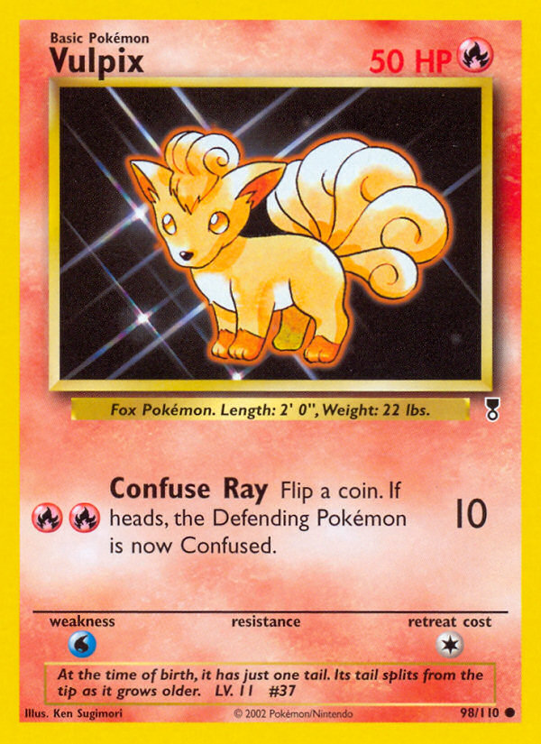 Vulpix (98/110) [Legendary Collection] | Tabernacle Games