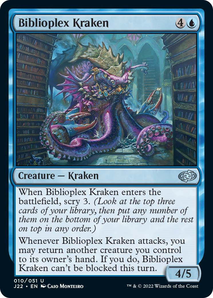 Biblioplex Kraken [Jumpstart 2022] | Tabernacle Games