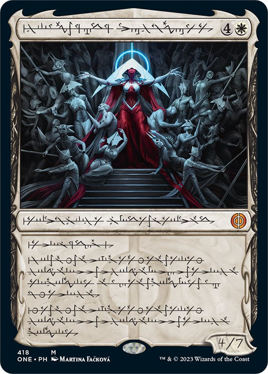 Elesh Norn, Mother of Machines (Phyrexian Step-and-Compleat Foil) [Phyrexia: All Will Be One] | Tabernacle Games